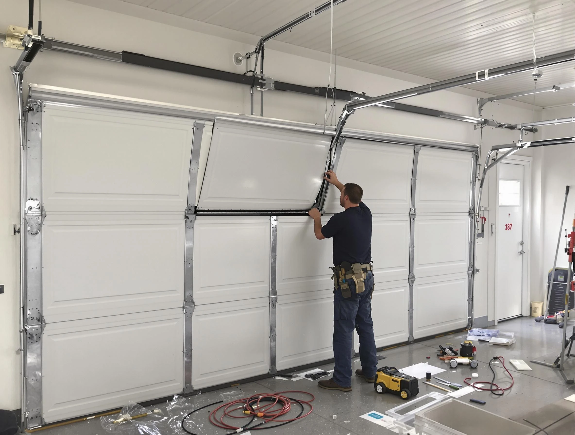 Garage Door Section Replacement in Provo