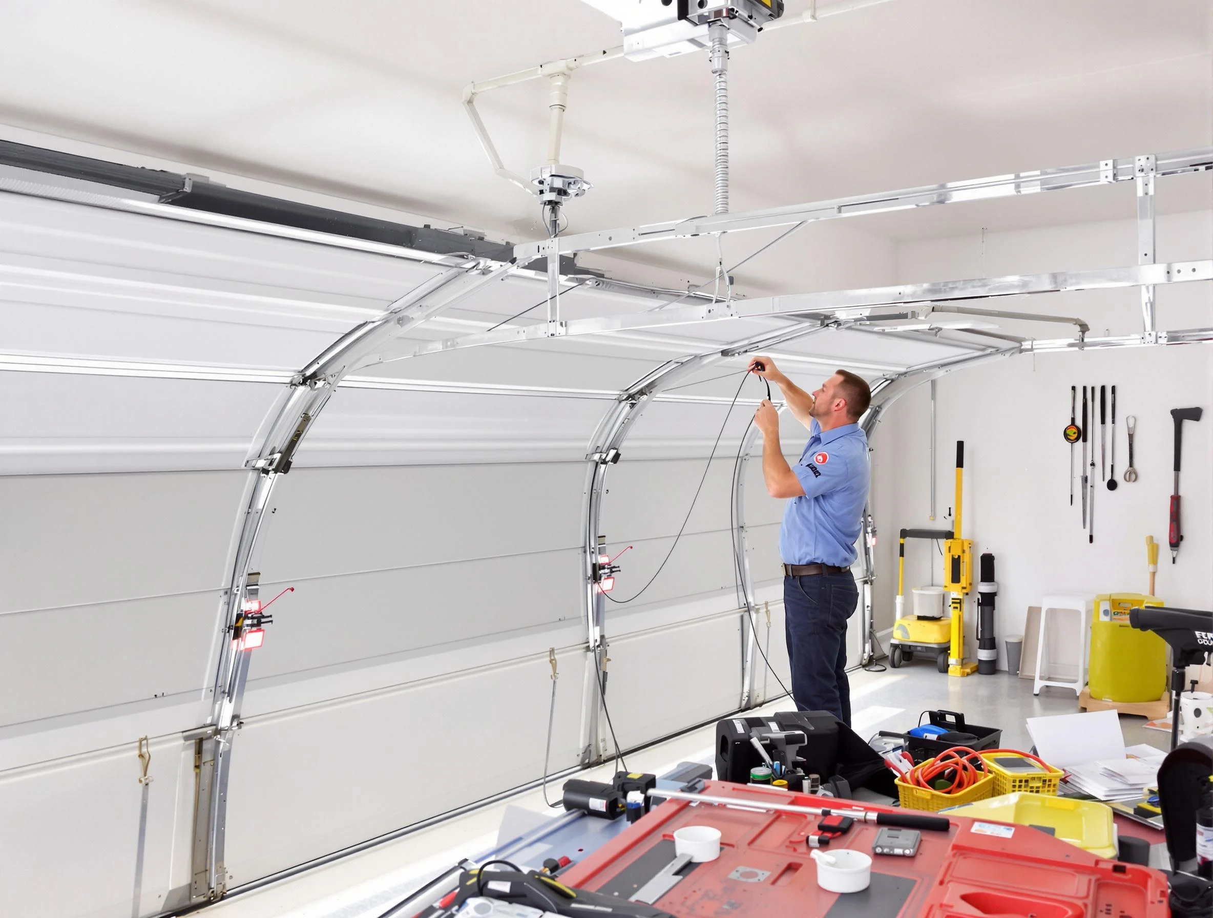 Garage door cable repair service by Provo Garage Door Repair in Provo