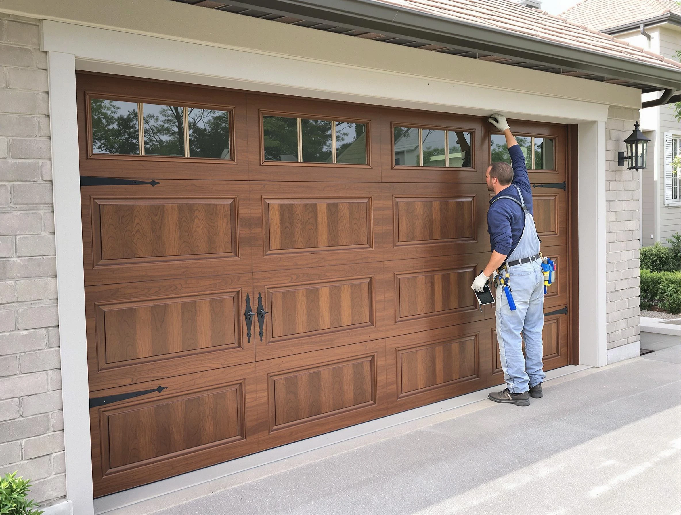 Custom garage door showcase by Provo Garage Door Repair in Provo