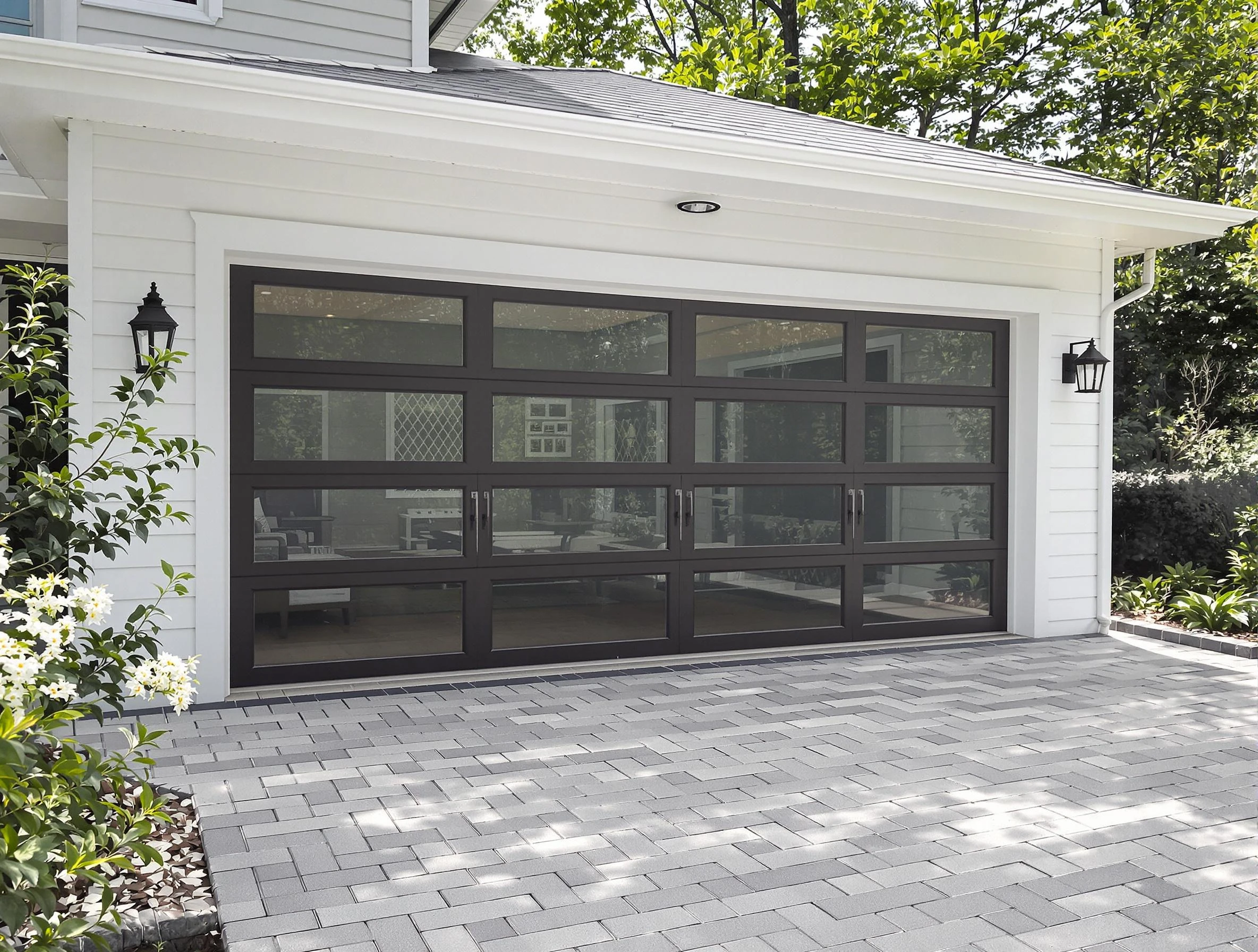 Provo Garage Door Repair design specialist presenting custom garage door options to Provo homeowner