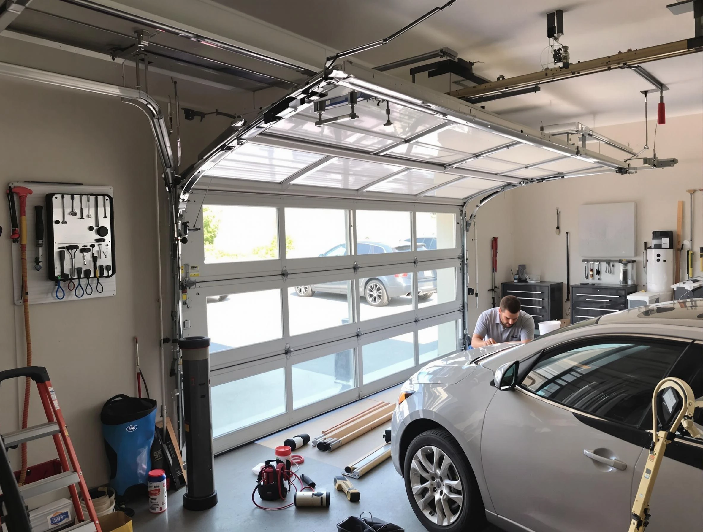 Garage door noise reduction service by Provo Garage Door Repair in Provo