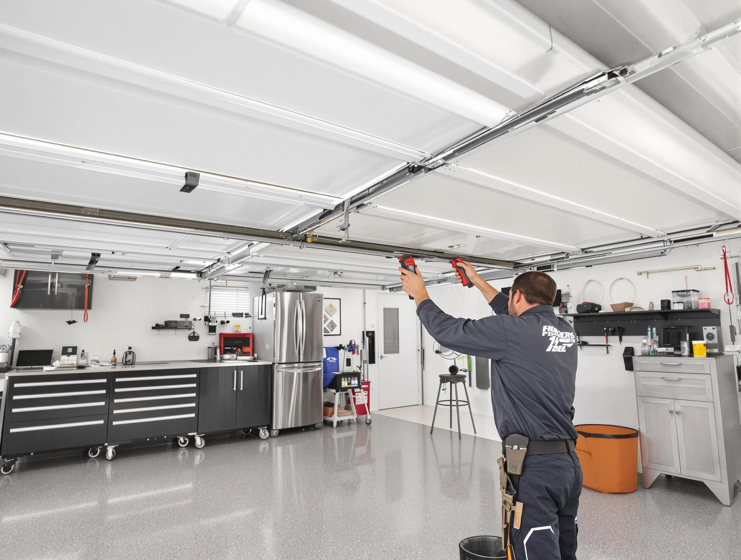 Overhead garage door repair service by Provo Garage Door Repair in Provo