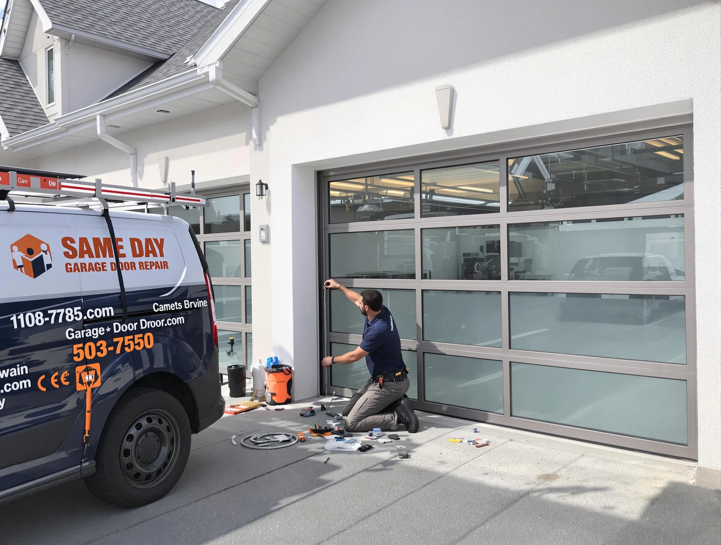 Same-day garage door repair service by Provo Garage Door Repair in Provo